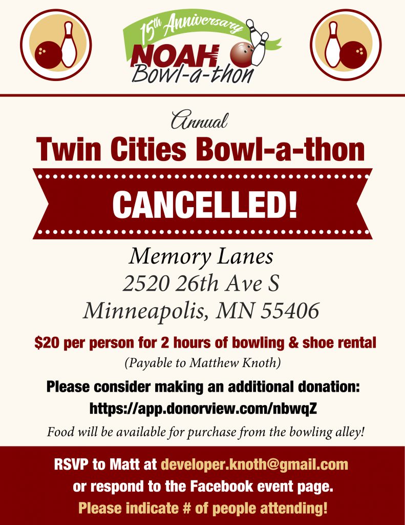 Twin Cities Bowl-a-thon Flyer