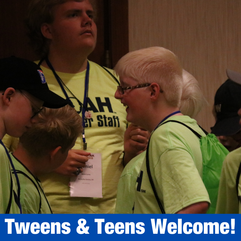 Tweens & Teens Welcome!