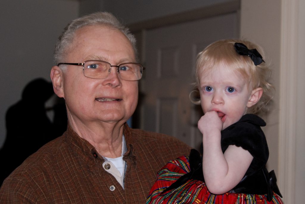 Maisie with her grandpy