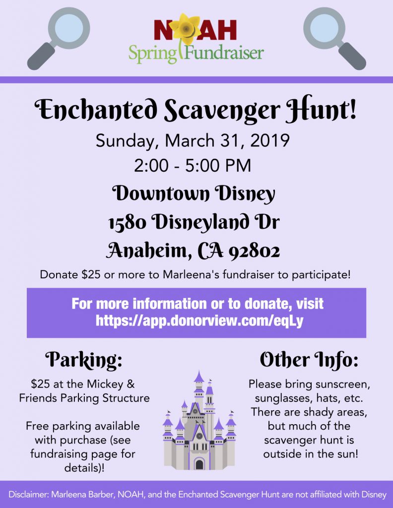 Enchanted Scavenger Hunt Flyer