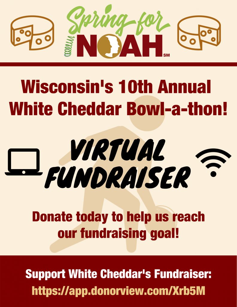 Wisconsin's 10th Annual White Cheddar Bowl-a-thon! Virtual Fundraiser