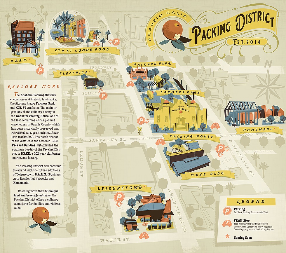 Packing District Map
