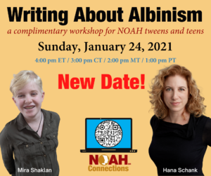 Writing About Albinism Sunday January 24, 2021